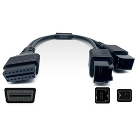 LAUNCH X431 CSL12+8 Original OBD2 Adapter Fit for Chrysler 12+8 Programming Cable Connector, FCA Bypass Gateway Protocol OBDII Cable - 14.8 inches/37.5 cm