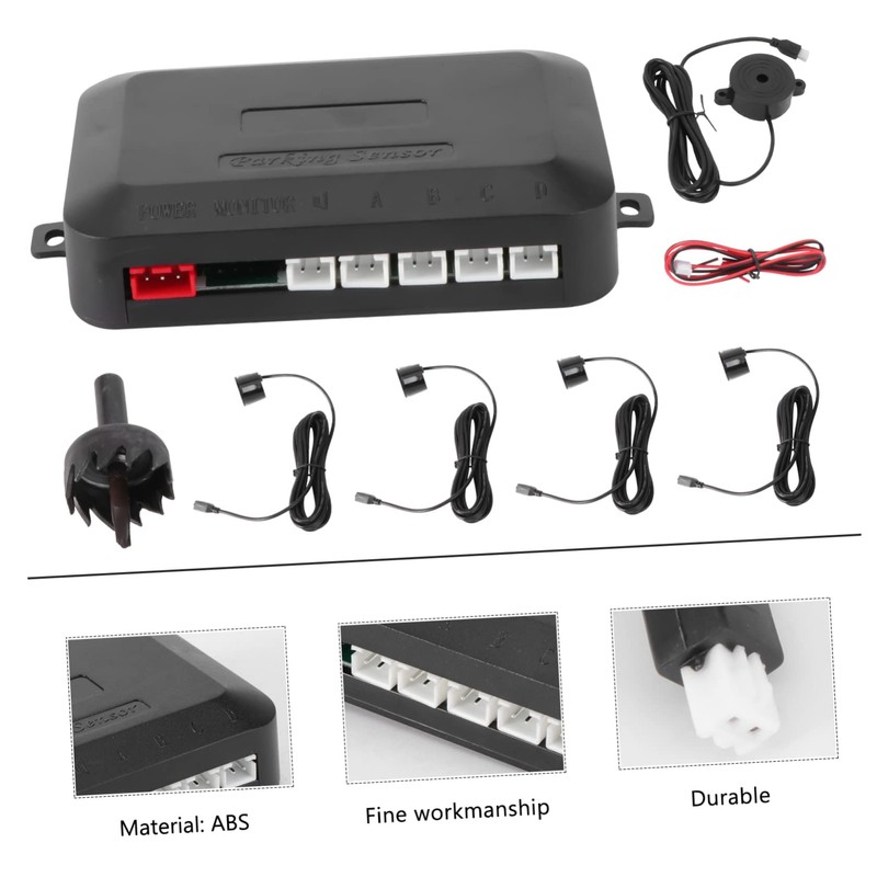 GLEAVI 12v Car Auto Reversing Sensor System with Proximity Sensors