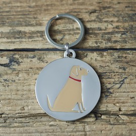 Yellow Labrador Dog Tag