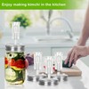Samshow Fermentation Kit-4 Glass Fermentation Weights,4 Fermenting Lids,4 airlocks,4 Silicone