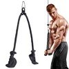 DASKING Ergonomic Triceps Rope Pull Down Attachment, Tricep Rope LAT