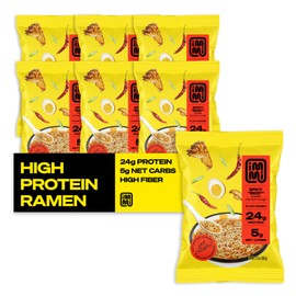immi Spicy "Beef" Ramen, 100% Plant Based, Keto Friendly, Low Carb, High Protein, Packaged Noodle Meal Kit, Ready to Eat, 6 Pack