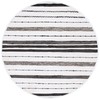SAFAVIEH Striped Kilim Collection Area Rug - 6' Round, Ivory