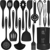 AOTHOD Silicone Cooking Utensils Set - 446°F Heat Resistant Kitchen