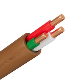 Syston 18/3 Thermostat Doorbell HAVC Heating Control Cable Wire, 18 AWG 3 Conductor 100% Solid Copper Conductors CL3R/FT4/CMR Riser-Rated, UV Resistant RoHS for Low Voltage Applications Use