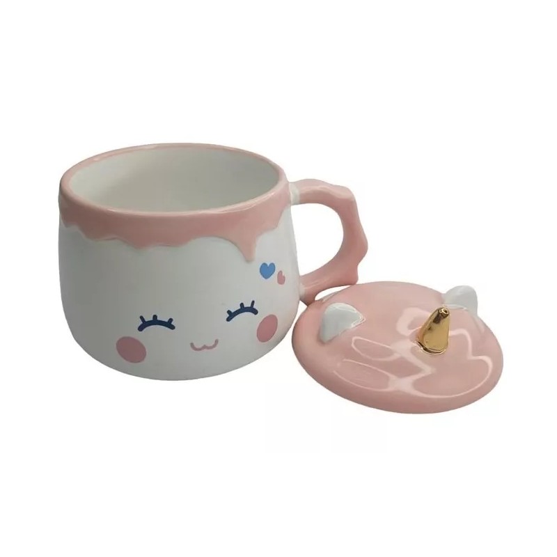 TH2010 Taza Ceramica Calentador Electrica Portatil Kawaii Cafe Te