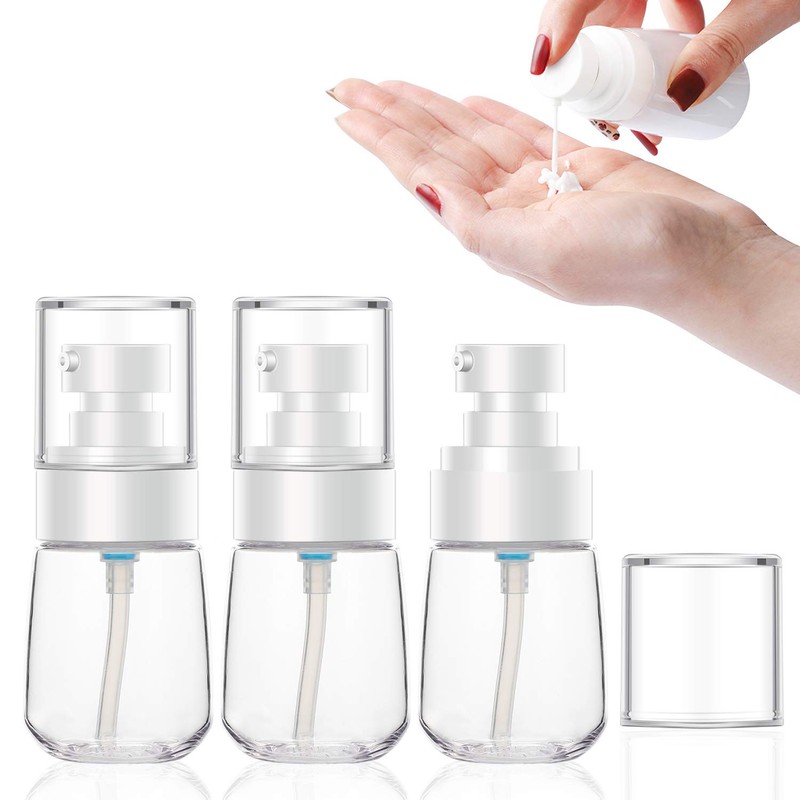 3 Piece 30ml Dispenser Bottle Set for Essence Shampoo Conditioner,
