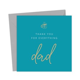 Thank you for everything Dad Card | Fathers Day Cute Greeting Cards Sweet Love Daddy Papa