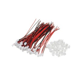 iguTrail 30 Pairs JST Connectors, JST 2.0 PH 2 Pin Connector Plug, 2-Pin Connector Plug Male & Female, JST 2.0 mm 2-Pin Plug with 80 mm Cable Wire