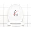 Toilet Sticker Sit Down to Pee Sign120 Pictogram,