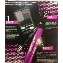 Maybelline Flared False-Lash Look The Falsies Mascara + Eyeliner + Eyeshadow SET