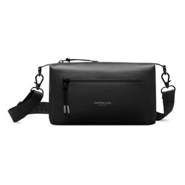 Gaston Luga Lightweight DuoSeal Crossbody Lightweight Duo Seal Crossbody Lightweight, Crossbody, Crossbody, Lightweight, Crossbody, With Pockets, Waterproof, Travel, Men's, Women's, Unisex, Black