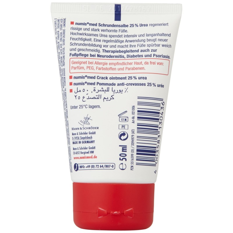 numis med Urea Cracked Ointment 25%, 50 ml - Pack