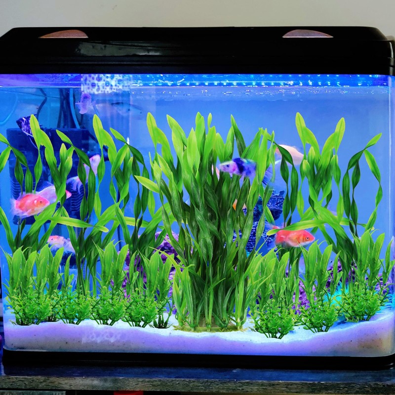 QUOZUO Piante per Acquario da Decorazione, Piante Artificiali per Acquario,