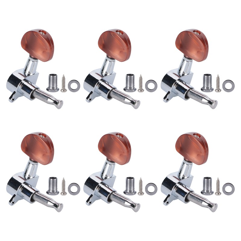 6PCS Guitar Tuning Pegs Electric Acoustic Enclosed Locking Tuner Machine