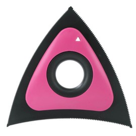 PuraBasis Mini Pet Hair Remover Triangle Dog Hair Remover for Carpet, Couch, Furniture, and Lint (Pink)