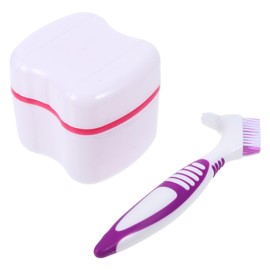 Minkissy False Travel Organizer Portable Retainer Bath Cup Brush Set Compact Dust-free Storage Solution