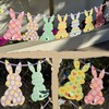 Premium Reusable Easter Decorations – Bunny Bunting Garland, Egg Hunt
