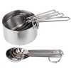 8Pcs/Set Stainless Steel Measuring Cup Spoon with Scales Kitchen Cooking