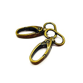Goyunwell 3/4 Lobster Clasps Swivel Hook Antique Bronze Brass Swivel Lobster Claw Clasp Keychain Clasp 20mm 20Pcs Swivel Snap Hooks for Strap Bag Purse Handbag Hardware Lanyard Craft 20Pcs