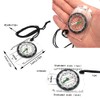 Juego de brújula orientadora de 12 piezas, impermeable, brújula de
