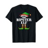 Hipster Elf Matching Family Group Christmas Party Pyjamas T-Shirt