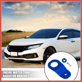 ACROPIX Engine Water Tank Radiator Bracket Radiator Stay Mount Bracket and Washer Kit for Honda Civic 1996-2000 Aluminum Alloy Blue 1 Set Car Parts