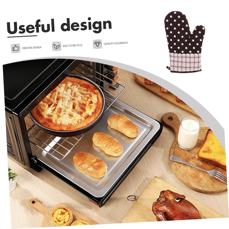 LABRIMP High Performance Oven Gloves Cotton Cloth Heat Insulation Mitts