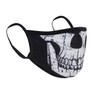 Rothco Half Skull Reusable 3-Layer Polyester Face Mask, S/M Black