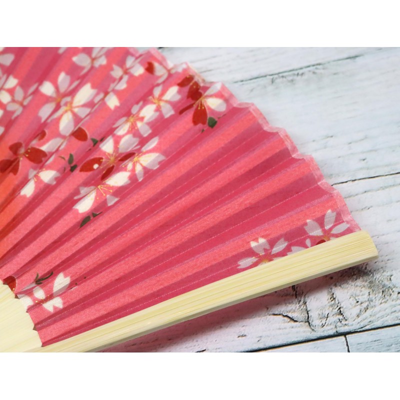 Japanese Souvenir Fan Cherry Blossom (Pink)