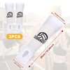 Volleyball Arm Sleeves White Forearm Sleeves with Protection Foam Pads