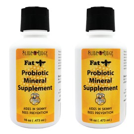 Slide Ridge"Fat Bee 16 oz Probiotic Mineral Supplement for Honey Producing Bee's - Aids in Skinny Bee Prevention. 2 Pack