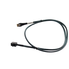 DiliVing SlimSAS 4X to MiniSAS HD 4X, SFF-8654 38pin to SFF-8643 36pin Cable, 80cm, 24Gbps SAS, 8GT/s PCIe, SAS3.0 Compatible, Server Compatible