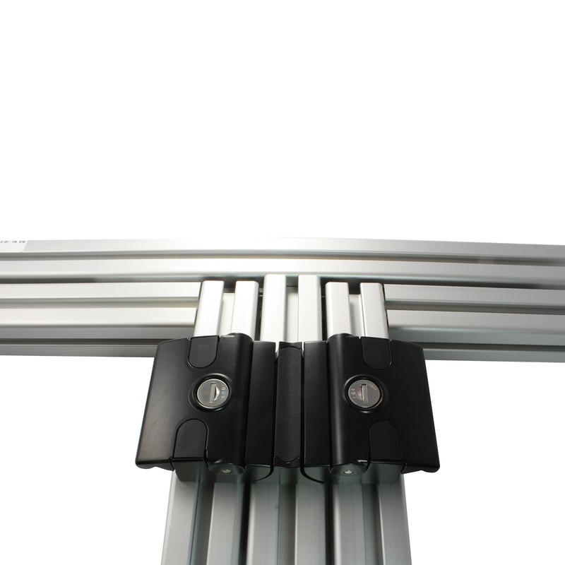 Latch Lock – Twin Keyed Alike Aluminium Black Powder Coated