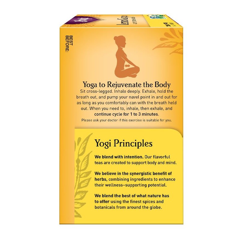 Pack of 1 x Yogi Tea Lemon Ginger - Caffeine