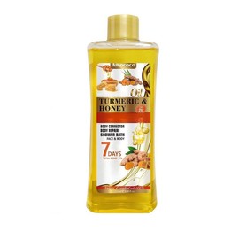 AMOCOCO Turmeric Body Oil 1PC/250ML, Massage Oil for Face, Legs, Hands and Back, Natural Ingredients, Suitable for All Skin Types, Skin Care, Moisturising, With Turmeric Aroma, Suitable for Both Men and Women, 6.76 oz:_1pc-Turmeric oil -250ml