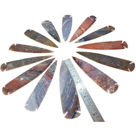 Morocca 7" Flint Spearhead Arrowhead OH Collection Project Point (1PC) Indian Handmade Craftsmanship DIY Agate