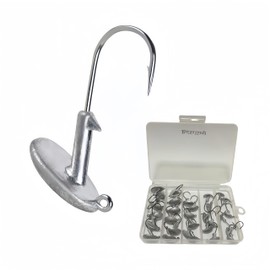RuiJiaXiang 30pcs stand up jig heads fishing hooks kit soft bait hooks 3.5g 5g 7g 10g 14g Include Plastic Fishing tackle box Fishing for Freshwater Saltwater