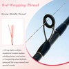 YELARXI Rod Wrapping Thread, 300D Metallic DIY Fishing Rod Guides