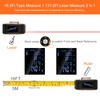 Infrared Electronic Tape Measure, 2-in-1 Handheld Electronic Rangefinder Measure Automatic