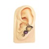 Amethyst and Bronze Small Woven Wire Steampunk Ear Cuff