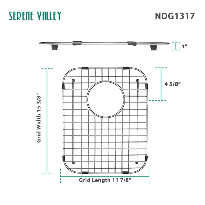 Serene Valley Sink Protector and Kitchen Sink Bottom Grid NDG1317,