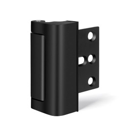 Home Security Door Lock, Fcicarn Childproof Door Reinforcement Lock with 8 Screws, 3 Inch Stop Withstand 800 lbs for Inward Swinging Door, Upgrade Night Lock to Defend Your Home (Black)