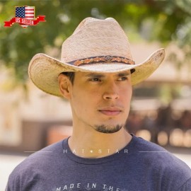 HAT STAR Mexican Palm Leaf Wide Cowboy Hat