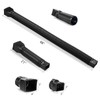 plusgutter Black 1-Pack Rain Gutter Downspout Extensions Flexible, Drain Downspout