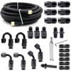 Medoon 6AN PTFE Fuel Line Kit, 5/16" Nylon Stainless Steel