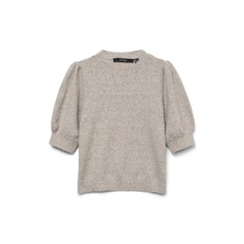 VERO MODA Women's Vmdoffy 2/4 O-Neck Pullover Ga Noos, Moon Rock, S