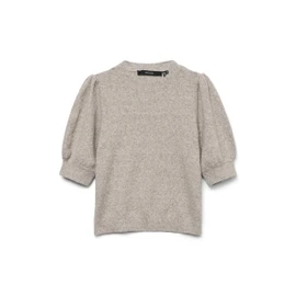 VERO MODA Women's Vmdoffy 2/4 O-Neck Pullover Ga Noos, Moon Rock, S