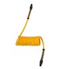 DEWALT 1/4-Inch x 10ft Polyurethane Recoil Hose with 1/4-Inch Fittings