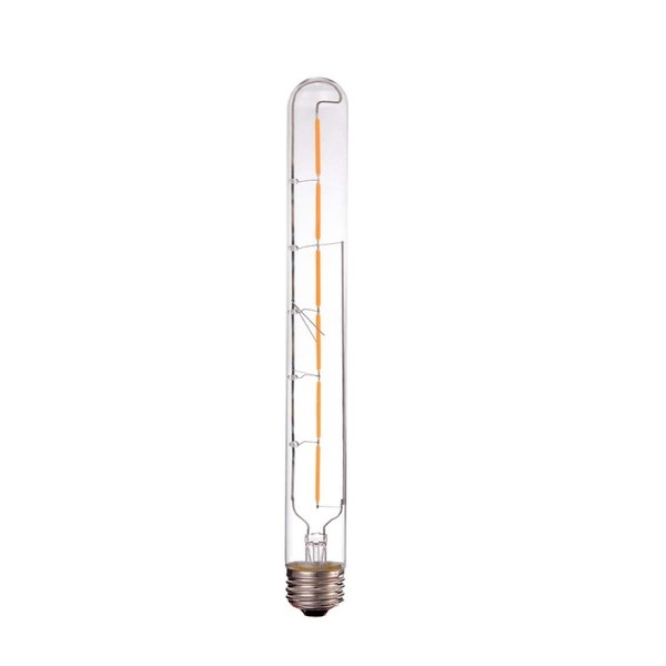 Fulight LED Filament Long Tube Bulb T30 (Dimmable) - 6W Soft White 2700K E26 Medium Base to Replace 60-70W Tungsten Tube Incandescent Bulbs